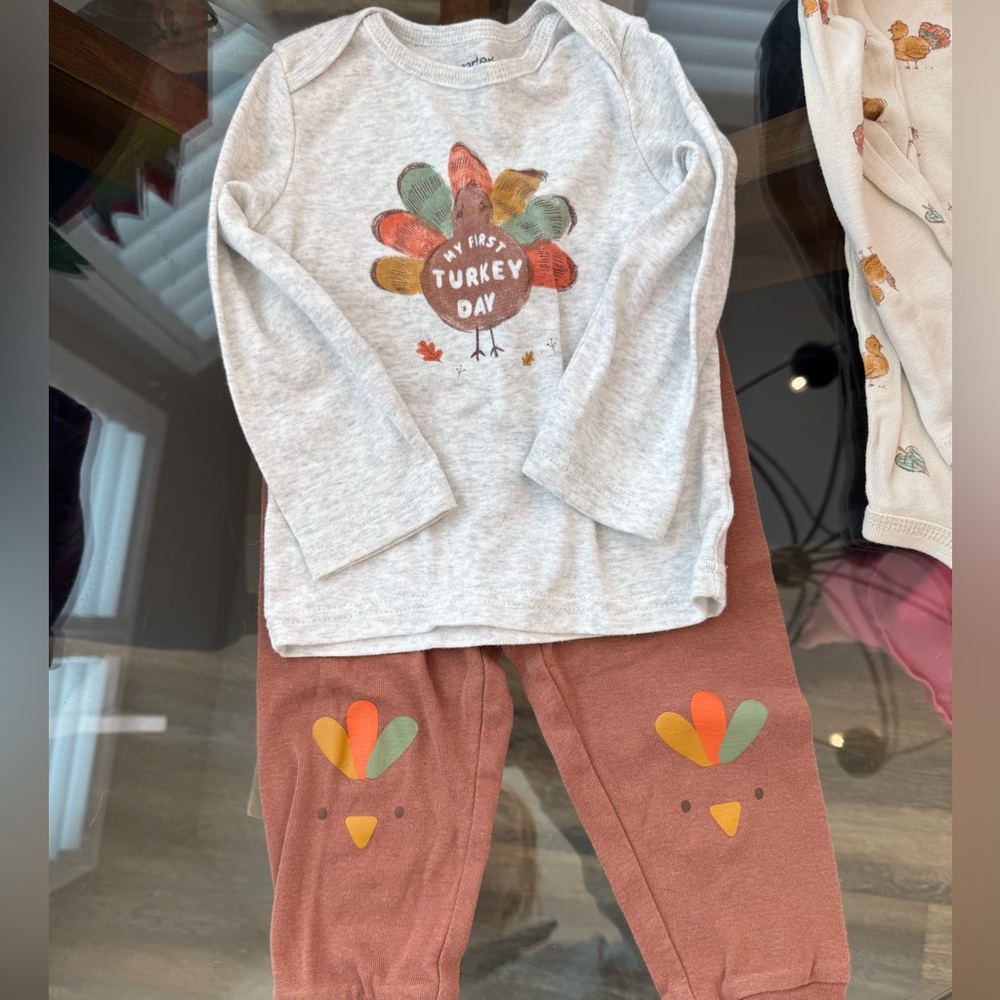 My First Turkey Day Baby Outfit 12-18